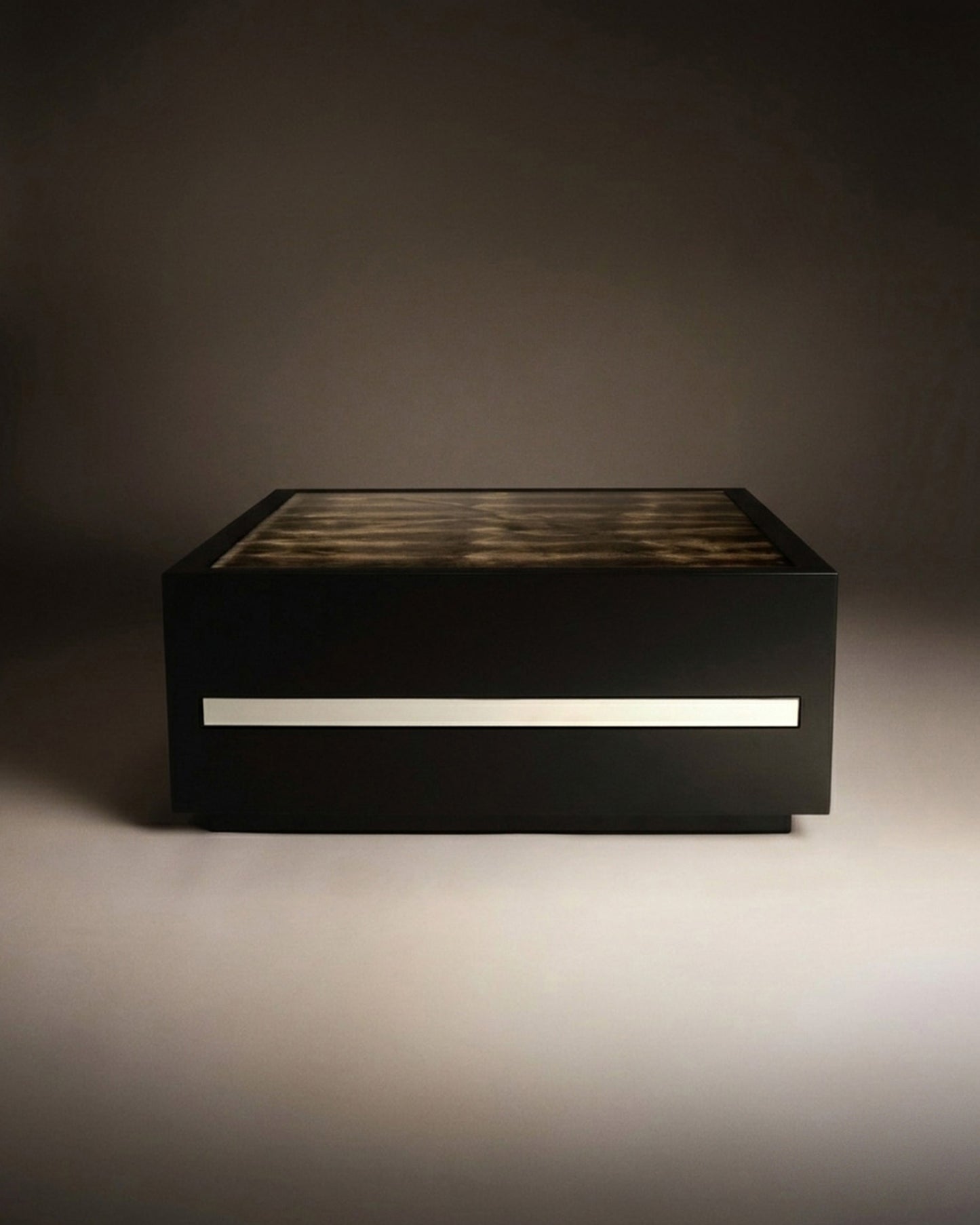 DIMORE - Table basse en ondatra -Yves Salomon Editions