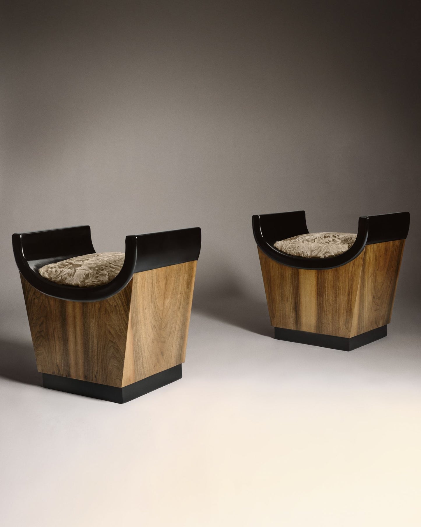 VINTAGE GAETANO BORSANI - Tabouret -Yves Salomon Editions
