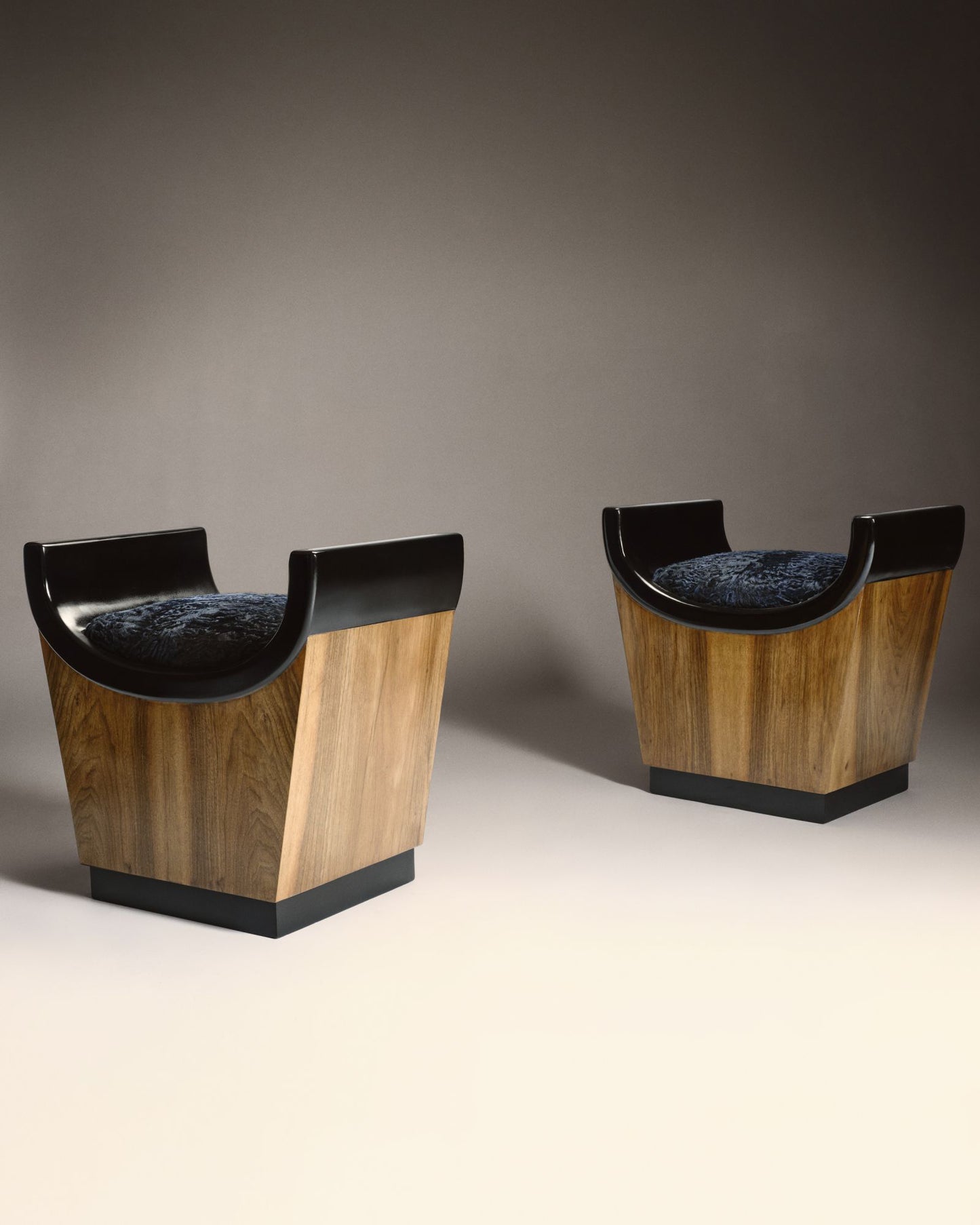 VINTAGE GAETANO BORSANI - Tabouret -Yves Salomon Editions
