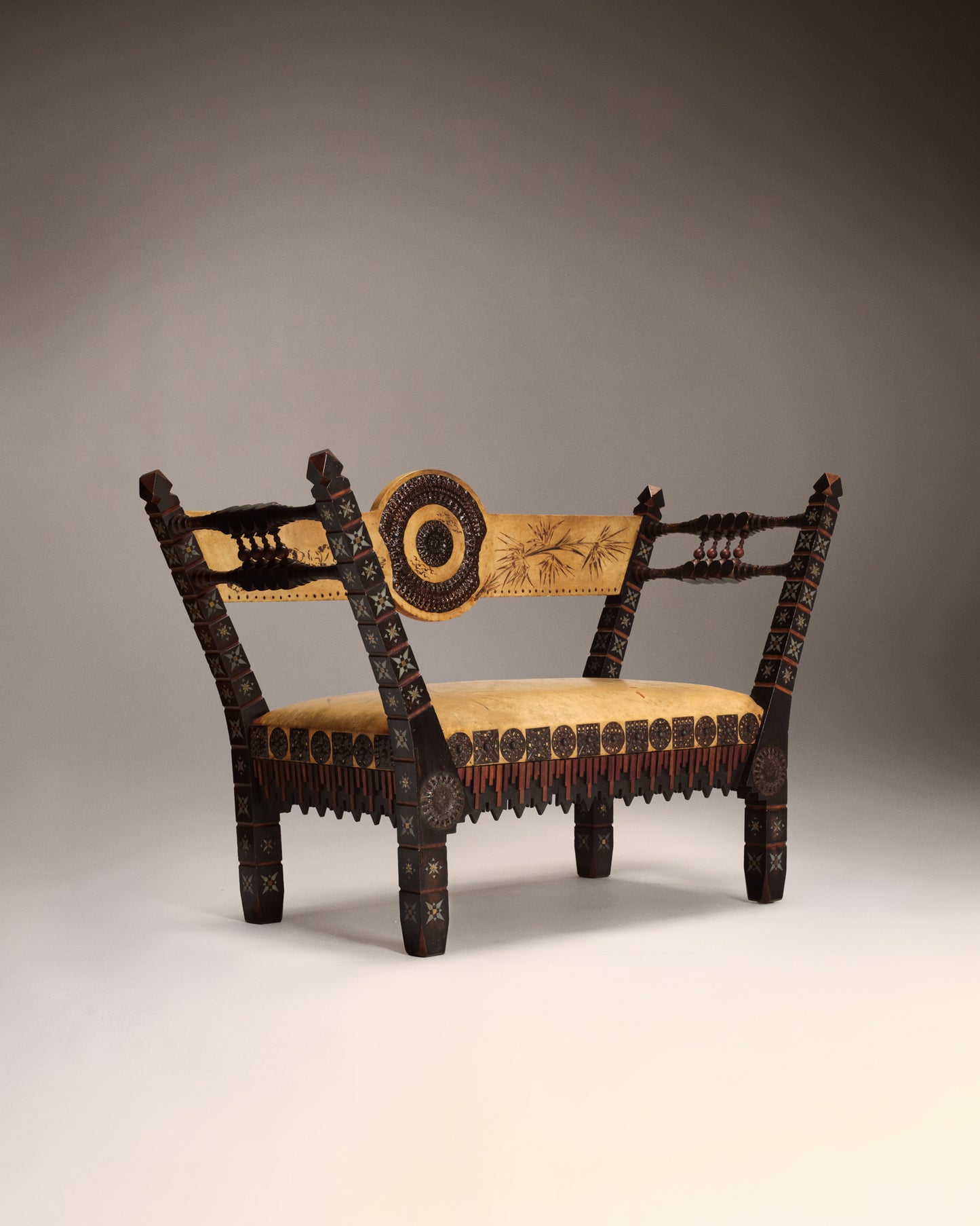 VINTAGE CARLO BUGATTI - Bench seat