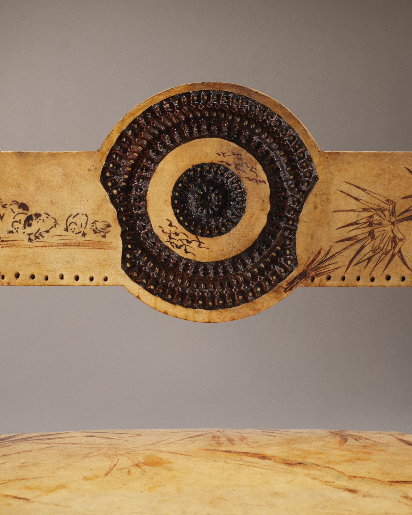 VINTAGE CARLO BUGATTI - Bench seat