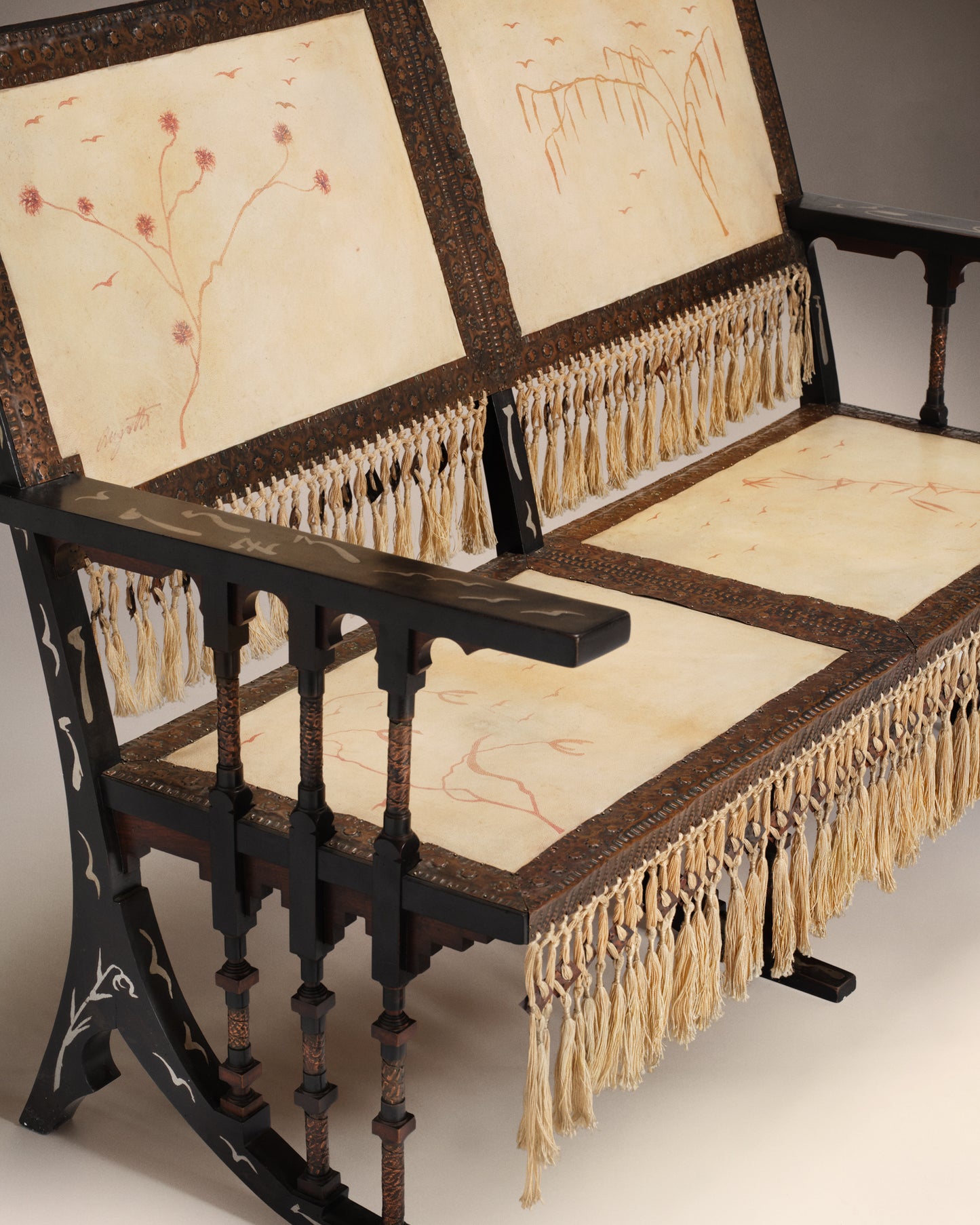 VINTAGE CARLO BUGATTI - Canapé deux places