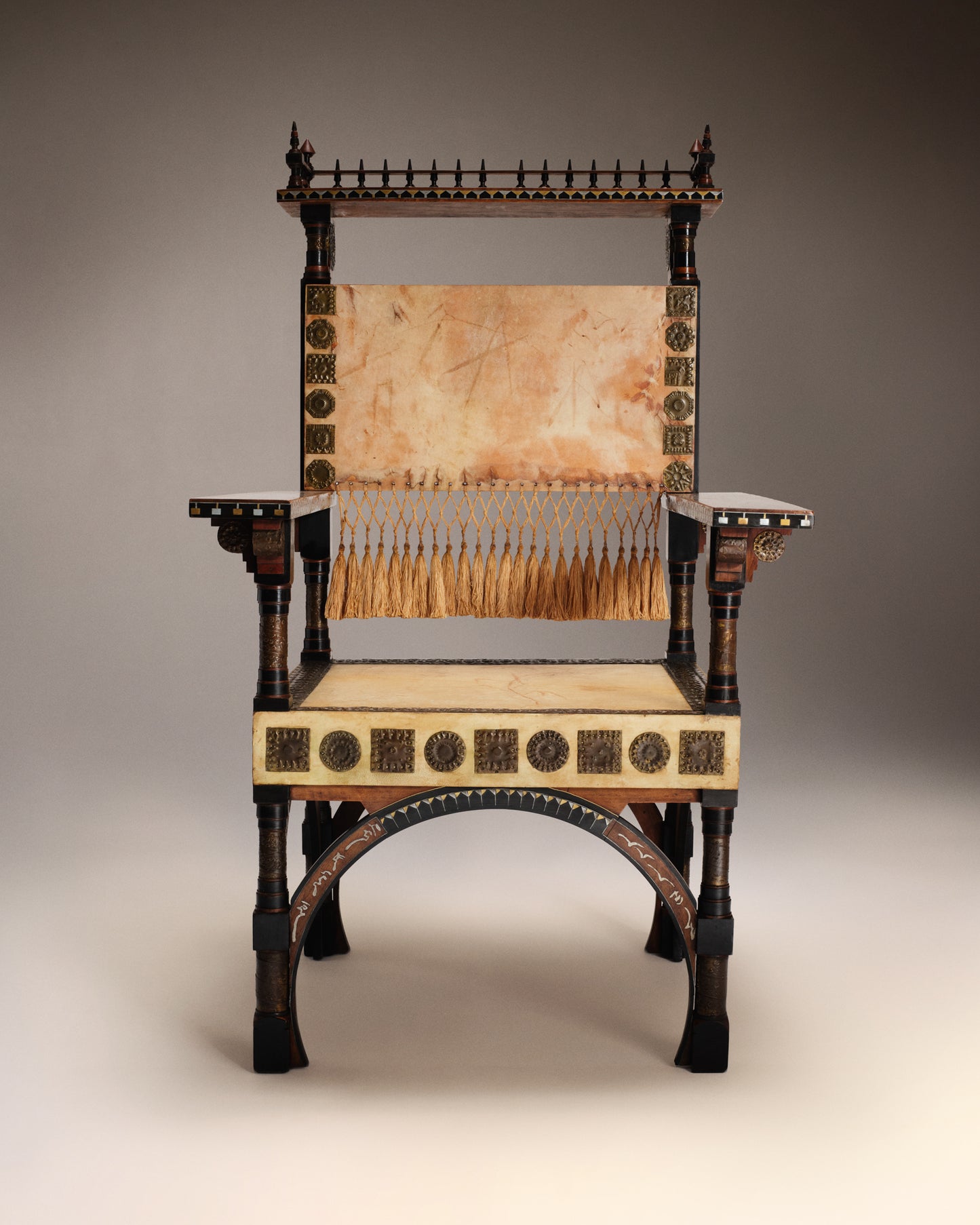 VINTAGE CARLO BUGATTI - Throne armchair